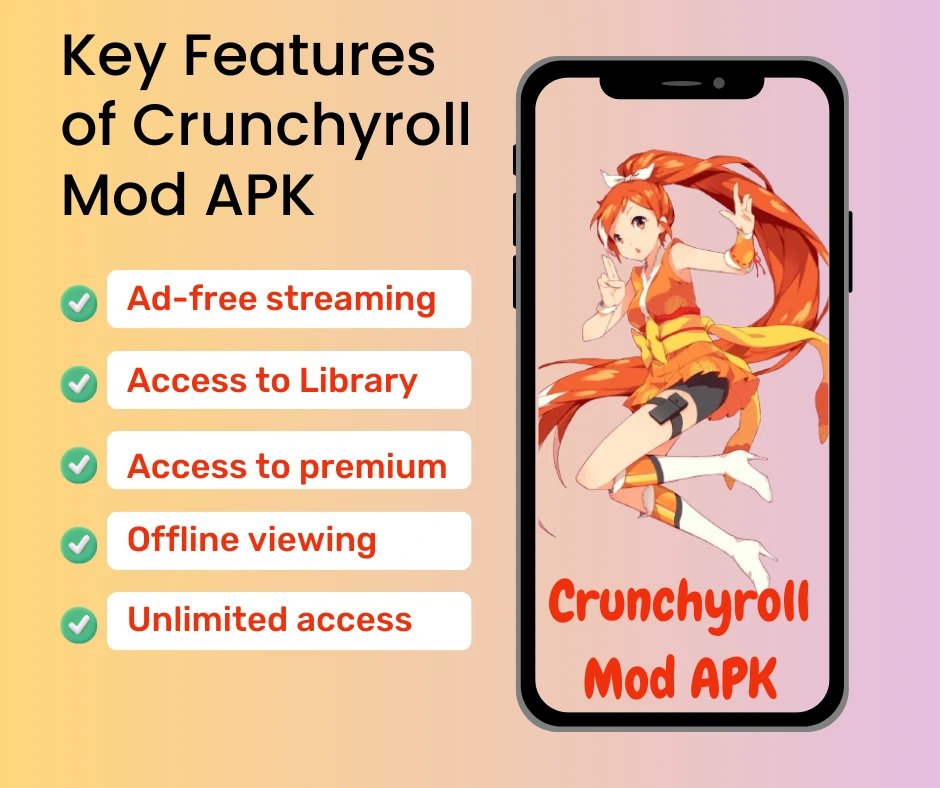 Key Features of Crunchyroll Mod APK